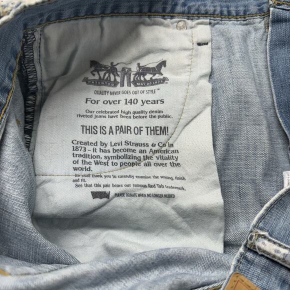 Levi’s 569 Loose Straight Jeans Men’s 36x32 Light Wash Y2K Vintage - Picture 10 of 12